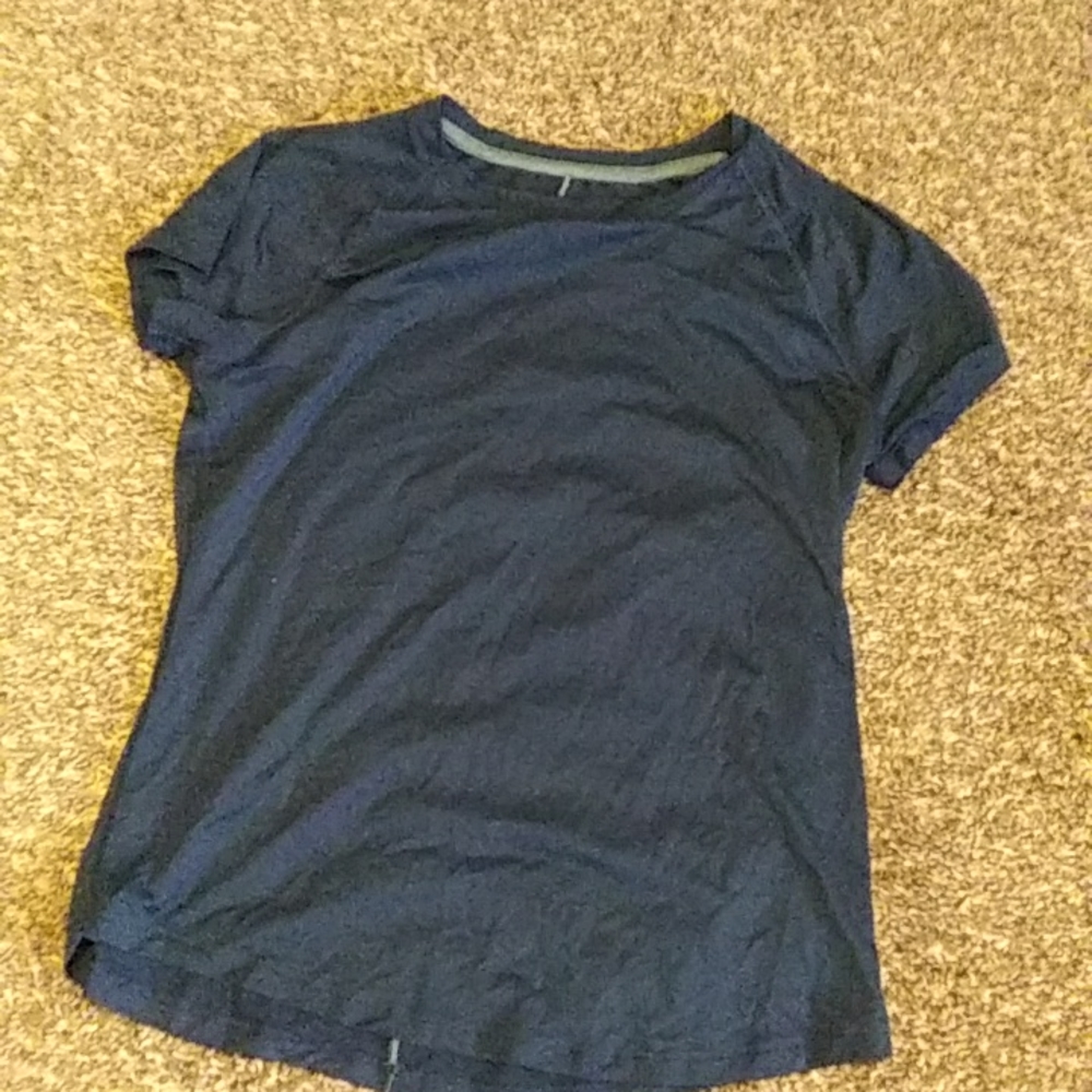 Dark blue athletic shirt